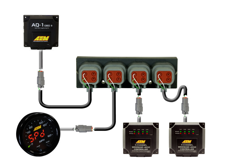 Load image into Gallery viewer, AEM Electronics 4 Port AEMnet CAN Hub
