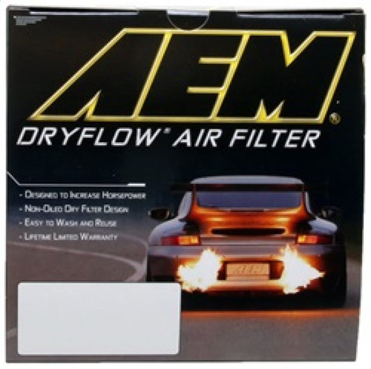 AEM Induction AEM 2-3/4in x 6-7/8in Oval DryFlow Air Filter 21-2128DK