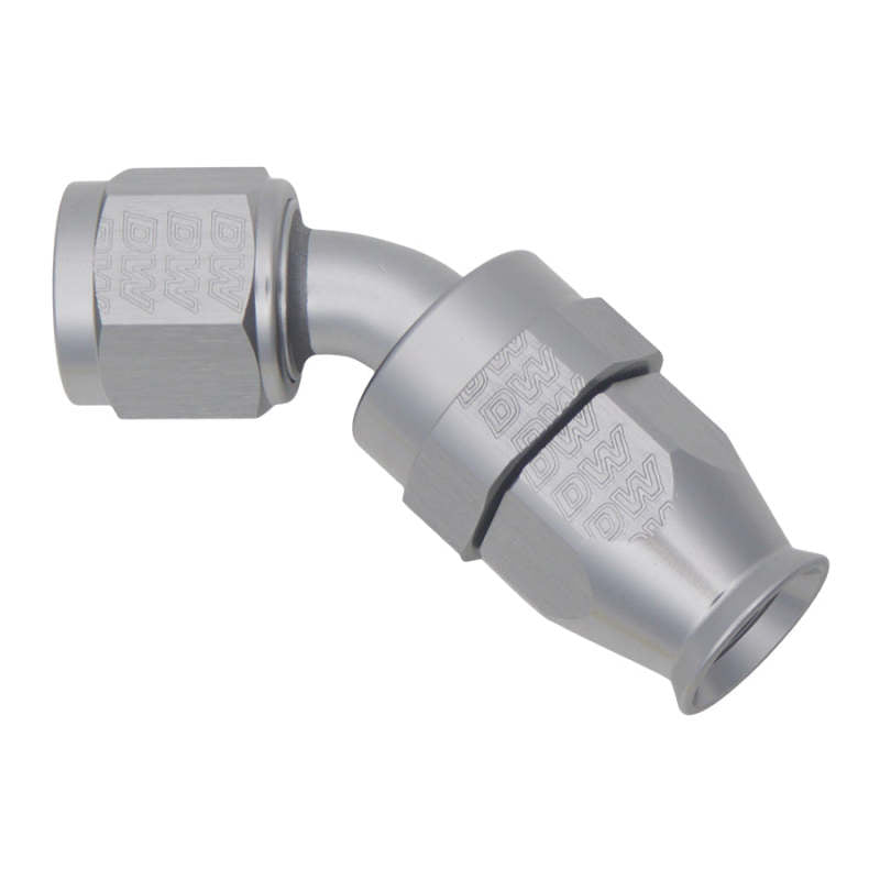 Load image into Gallery viewer, DeatschWerks 8AN Female Swivel 45-Degree Hose End PTFE (Incl. 1 Olive Insert)
