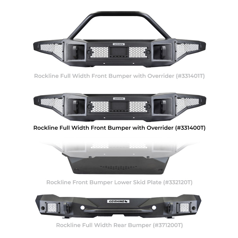 Load image into Gallery viewer, Go Rhino 21-24 Ford Bronco (2 and 4 Door) Rockline Full Width Bumper
