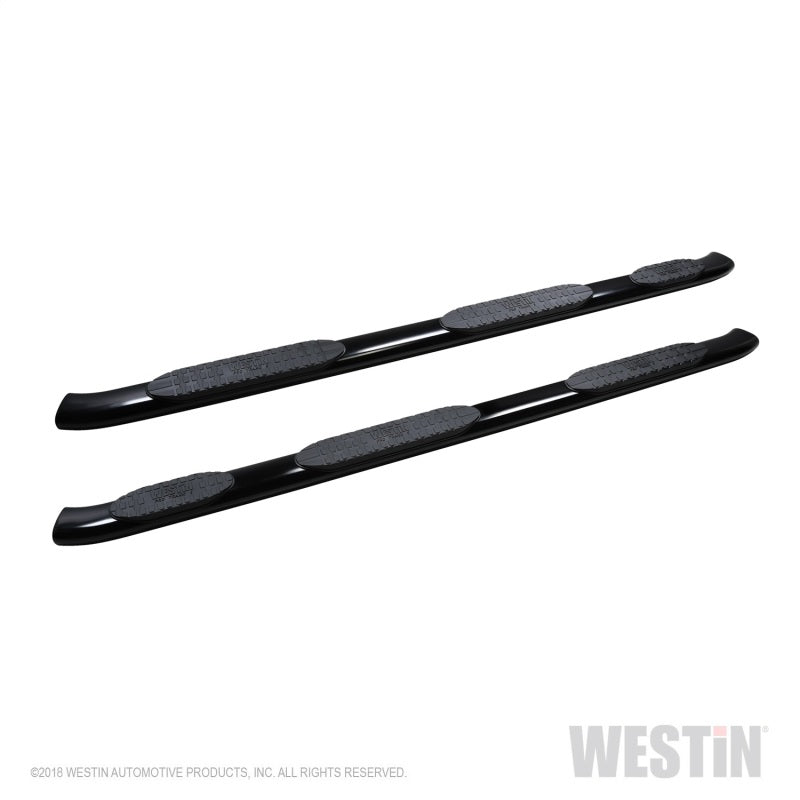 Load image into Gallery viewer, Westin 19-22 RAM 1500 CC 5ft7in. Bed (Excl. Classic) PRO TRAXX 5 W2W Oval Nerf Step Bars - Black
