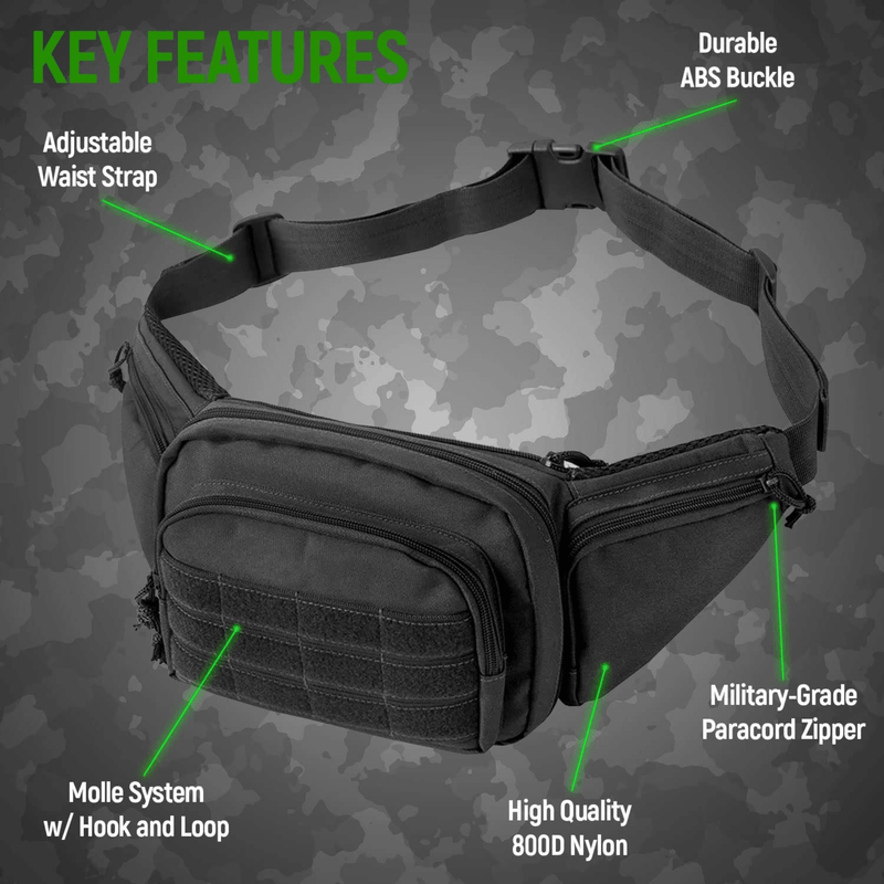 Load image into Gallery viewer, Tactical Waist Bag &amp; MOLLE EDC Pouch For Outdoor Activities

