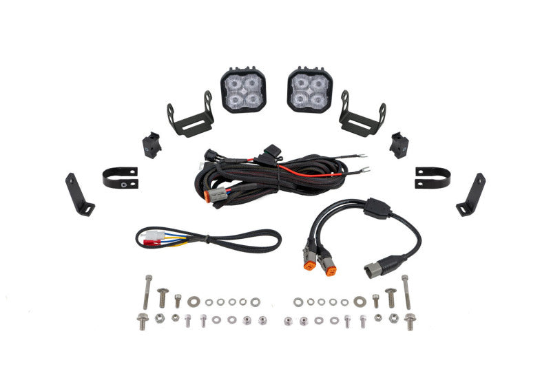 Load image into Gallery viewer, Diode Dynamics SS3 LED Bumper 1 1/4 In Roll Bar Kit Pro - White SAE Fog (Pair)
