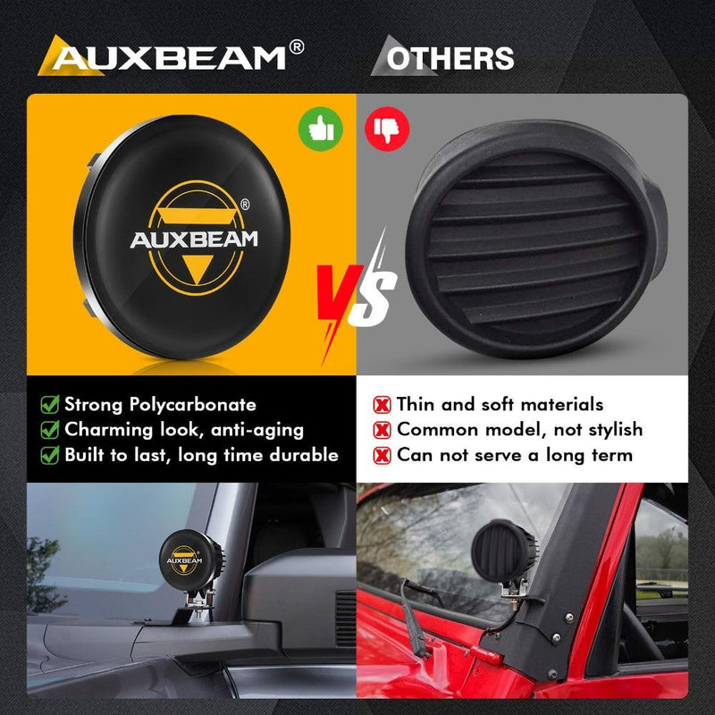 Load image into Gallery viewer, 4 Inch Round LED Pod Lights Black Cover Light Shield Cover
