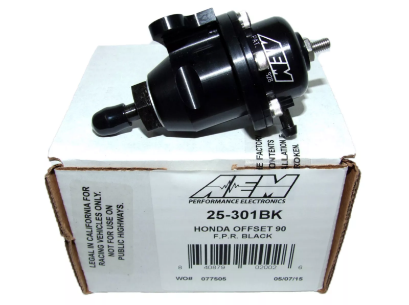 Load image into Gallery viewer, AEM Electronics Fuel Pressure Regulator Black Honda Acura
