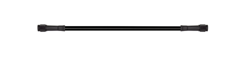 Goodridge 42in Universal Brake Line Assembly w/Black Zinc Fittings & Black Hose