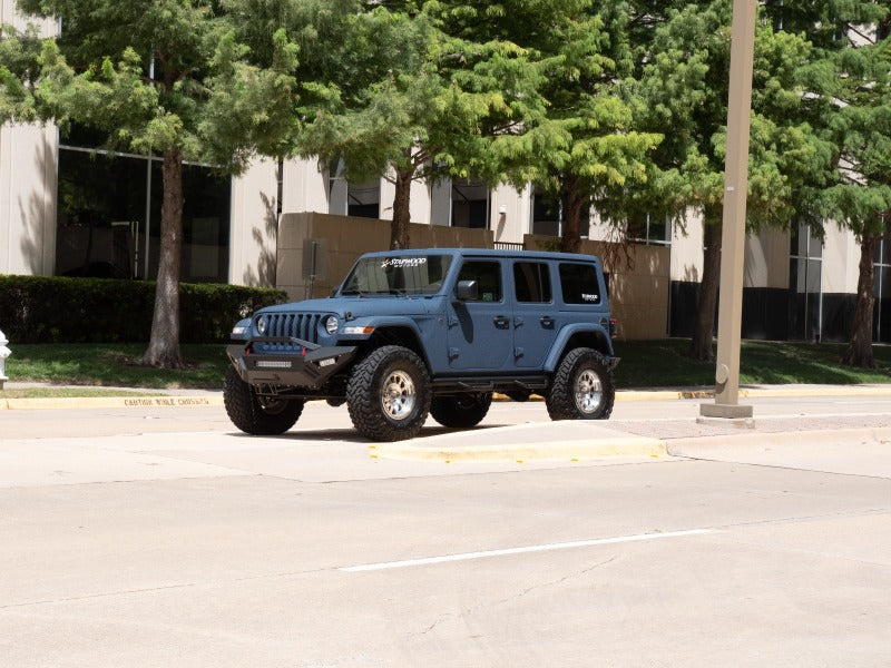 Load image into Gallery viewer, Road Armor 18-20 Jeep Wrangler JL SPARTAN Bolt-On Front Bumper Skid Plate Guard - Tex Blk
