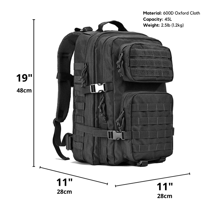 Load image into Gallery viewer, Tactical 45L Molle Rucksack Backpack
