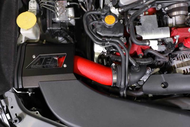 Load image into Gallery viewer, AEM Induction 2019 Subaru WRX STI 2.5L Cold Air Intake - Wrinkle Red 21-863WR
