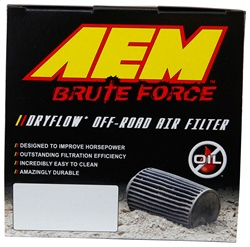 Load image into Gallery viewer, AEM Induction AEM Dryflow 3.25in. X 5in. Round Tapered Air Filter 21-2110BF
