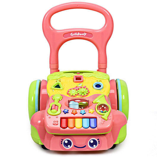 Load image into Gallery viewer, Baby Sit-to-Stand Learning Walker in Pink - Encourages Early Development
