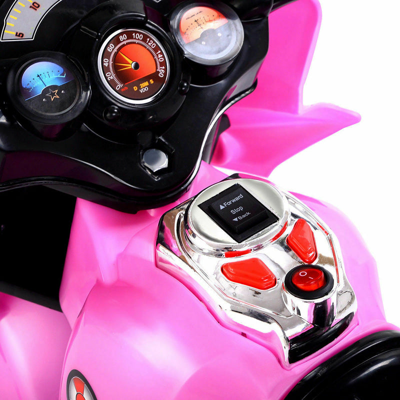 Load image into Gallery viewer, Babyjoy 6V Pink Electric Ride-On Motorcycle for Kids with 3 Wheels
