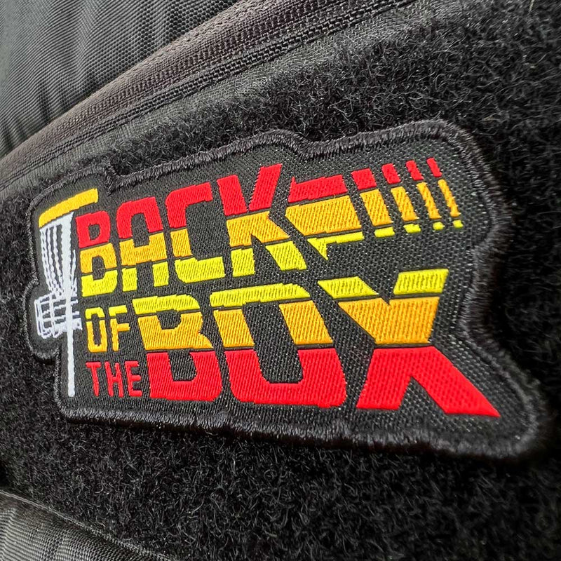 Load image into Gallery viewer, Back Of The Box Disc Golf Patch - Hook And Loop
