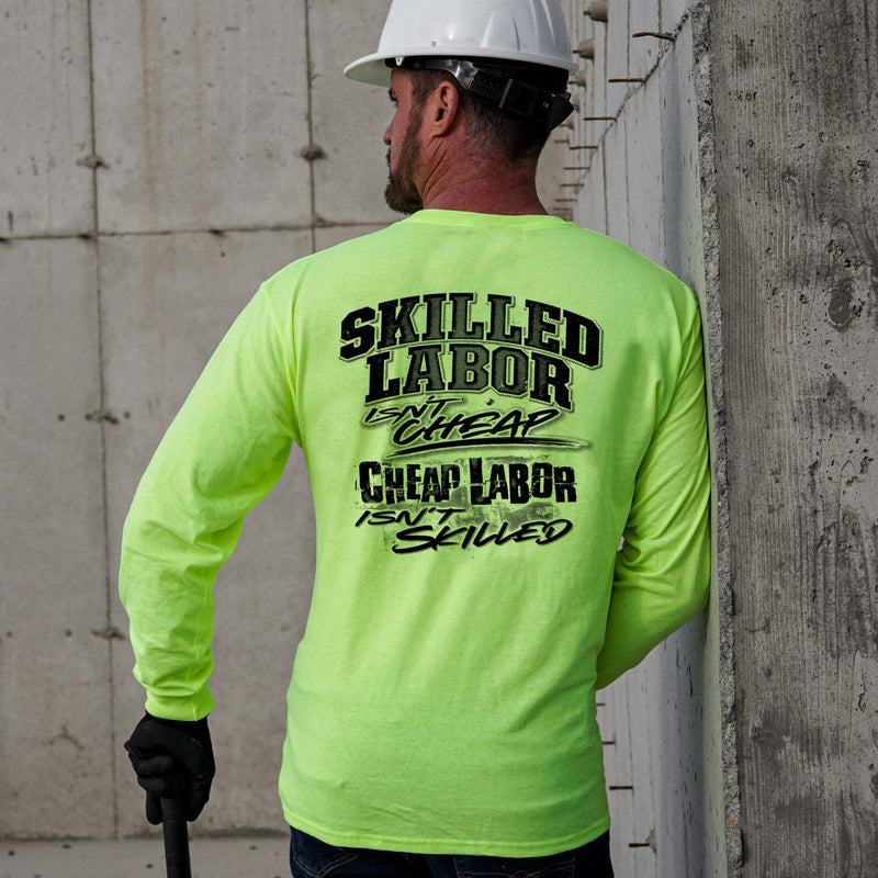 Load image into Gallery viewer, Skilled Labor - Long Sleeve Hi-Vis T-Shirt

