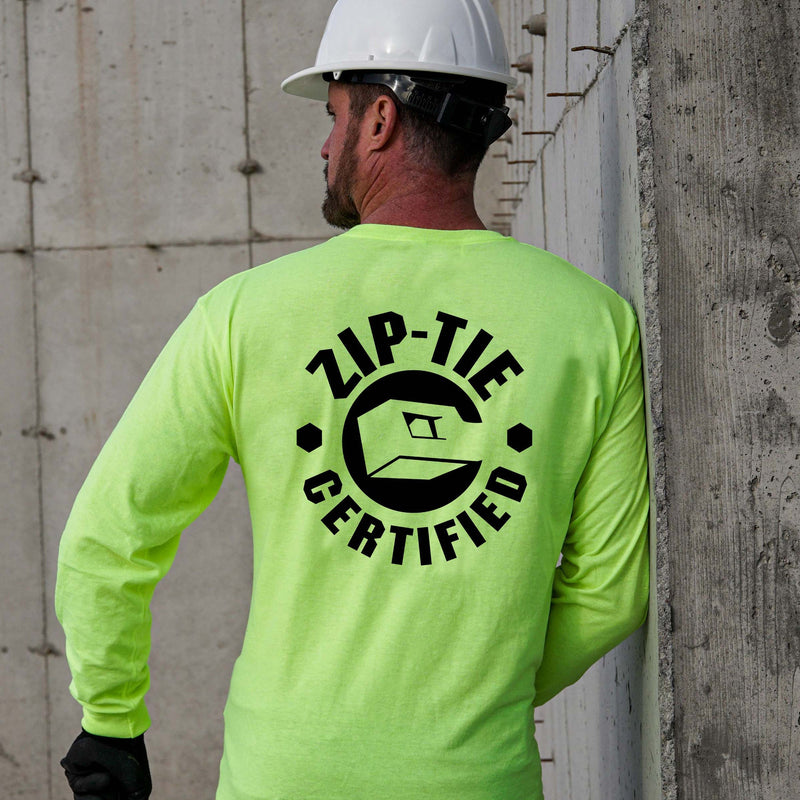 Load image into Gallery viewer, Zip Tie - Long Sleeve Hi-Vis T-Shirt
