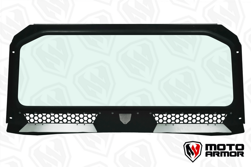 Load image into Gallery viewer, Vented Full Glass Windshield for Polaris General Black
