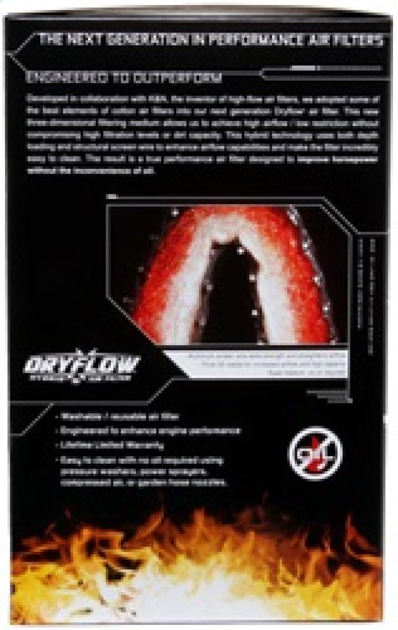 Load image into Gallery viewer, AEM Induction AEM 2-3/4in x 6-7/8in Oval DryFlow Air Filter 21-2128DK
