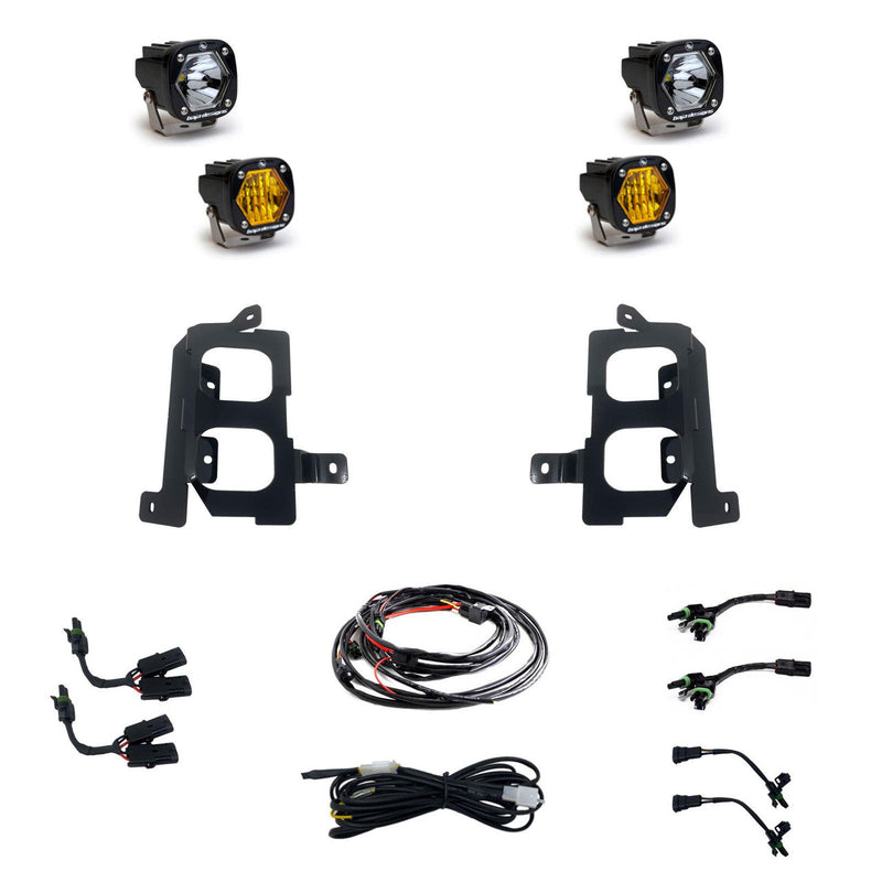 Load image into Gallery viewer, Baja Designs S1 Dual Fog Pocket Light Kit | 19-22 GMC Sierra 1500
