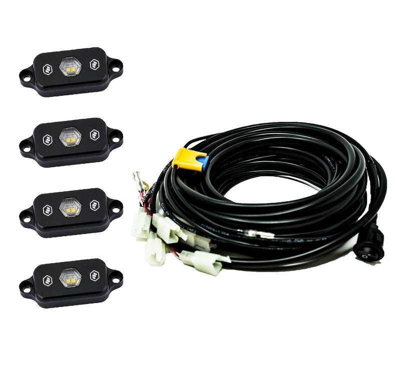 Load image into Gallery viewer, Baja Designs Universal LED Rock Light Kit – 4 Pods
