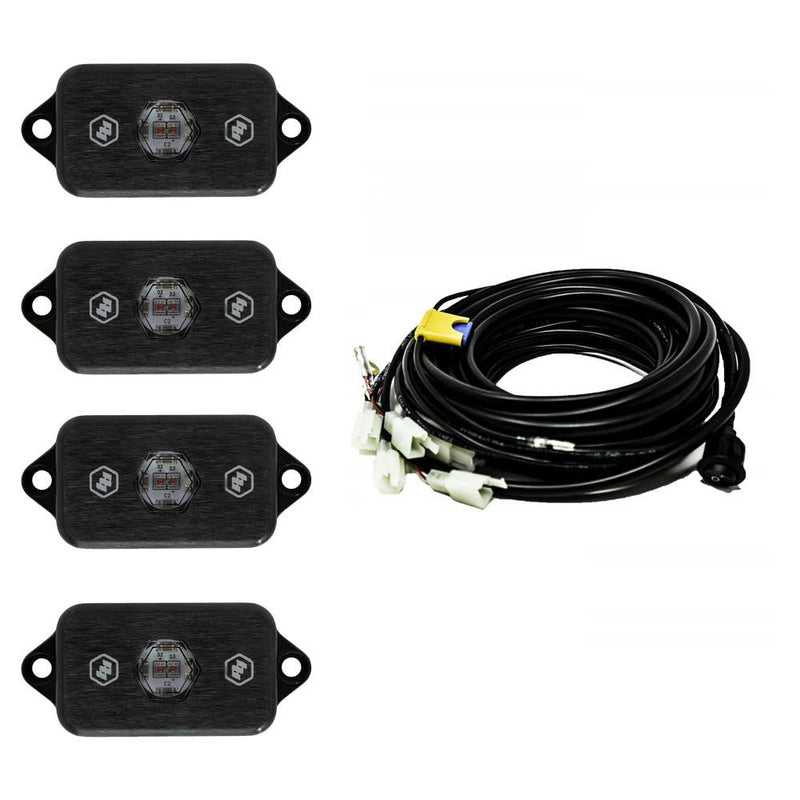Load image into Gallery viewer, Baja Designs Universal LED Rock Light Kit – 4 Pods
