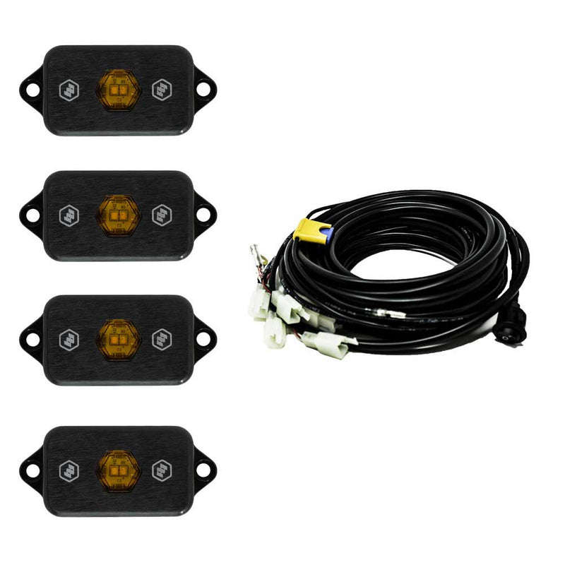 Load image into Gallery viewer, Baja Designs Universal LED Rock Light Kit – 4 Pods
