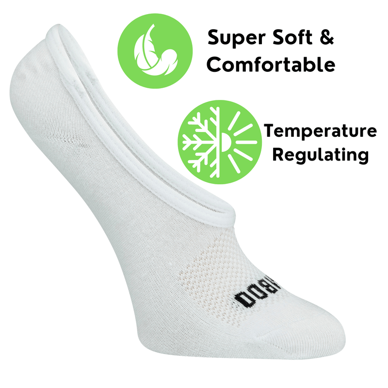 Load image into Gallery viewer, Bamboo Sports Super Low Cut No Show Bamboo Rayon Socks- Breathable, Moisture Wicking, Odor Eliminating, 4 Pair
