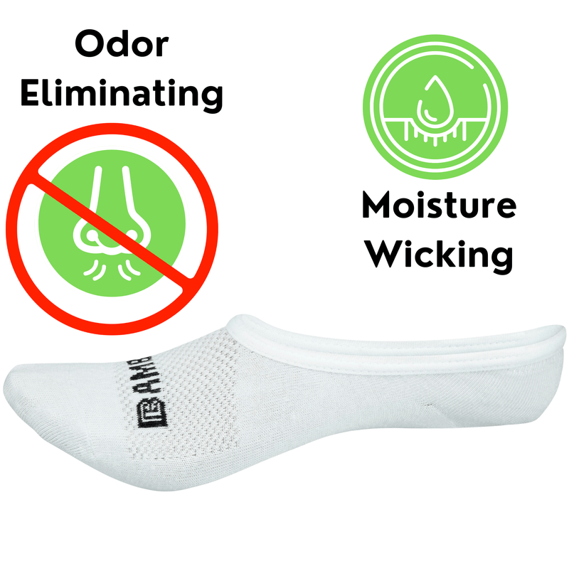 Load image into Gallery viewer, Bamboo Sports Super Low Cut No Show Bamboo Rayon Socks- Breathable, Moisture Wicking, Odor Eliminating, 4 Pair
