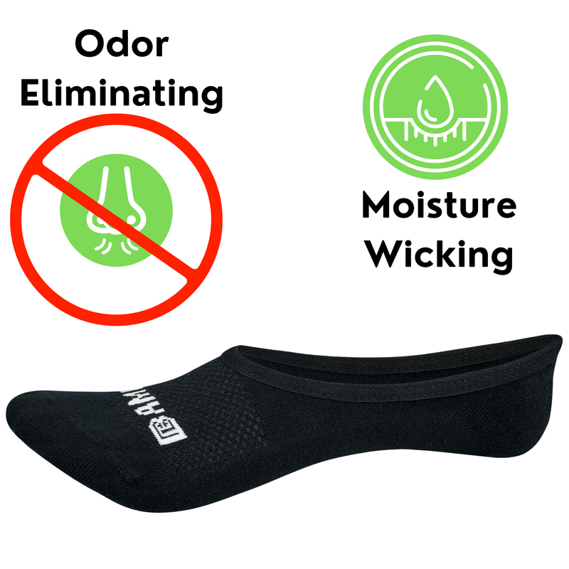 Load image into Gallery viewer, Bamboo Sports Super Low Cut No Show Bamboo Rayon Socks- Breathable, Moisture Wicking, Odor Eliminating, 4 Pair
