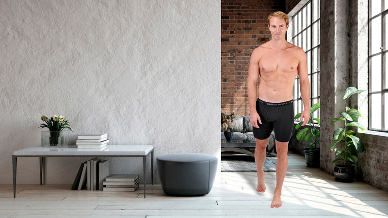 Load image into Gallery viewer, Men's 6" Inseam Bamboo Rayon Boxer Briefs - 4 Pack
