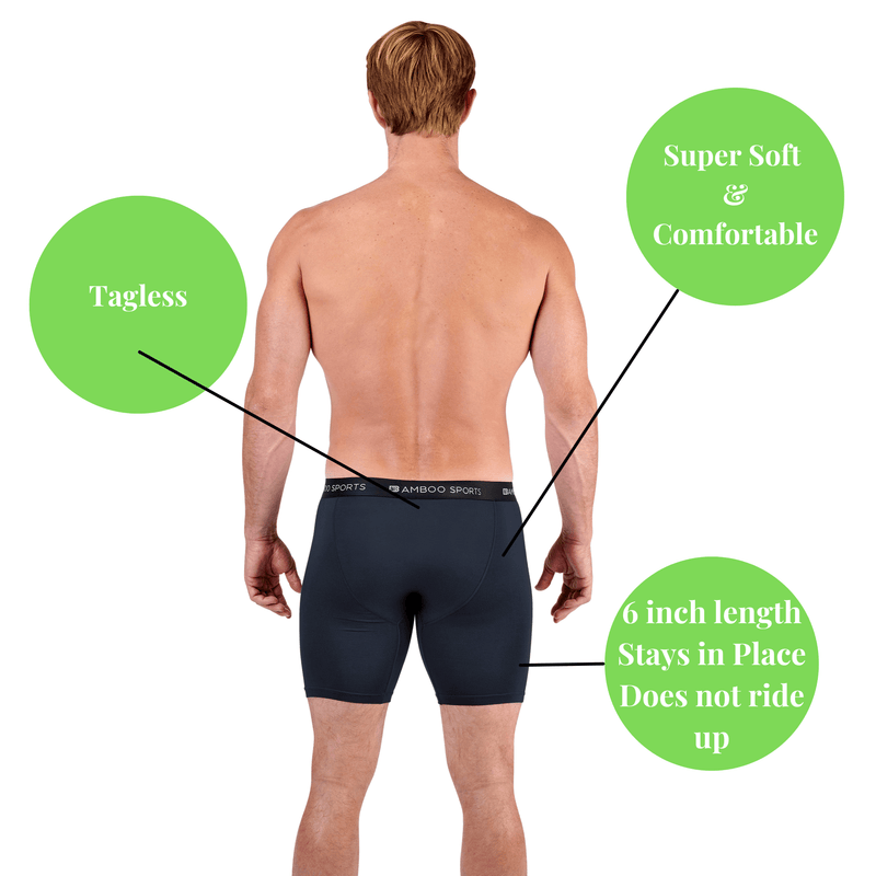 Load image into Gallery viewer, Men's 6" Inseam Bamboo Rayon Boxer Briefs - 4 Pack
