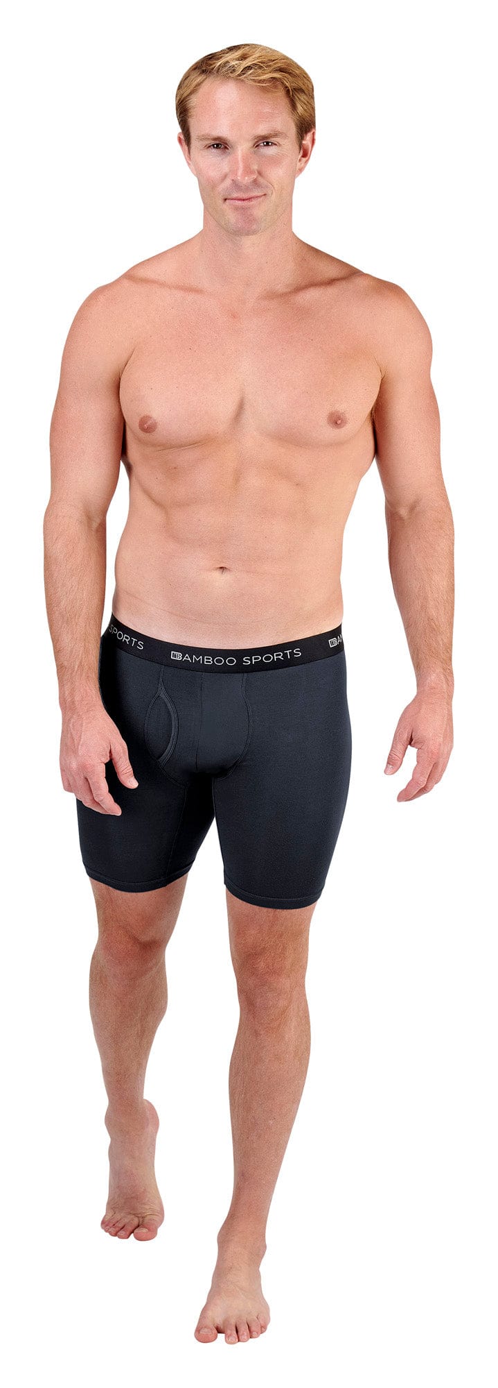 Load image into Gallery viewer, Men's 6" Inseam Bamboo Rayon Boxer Briefs - 4 Pack
