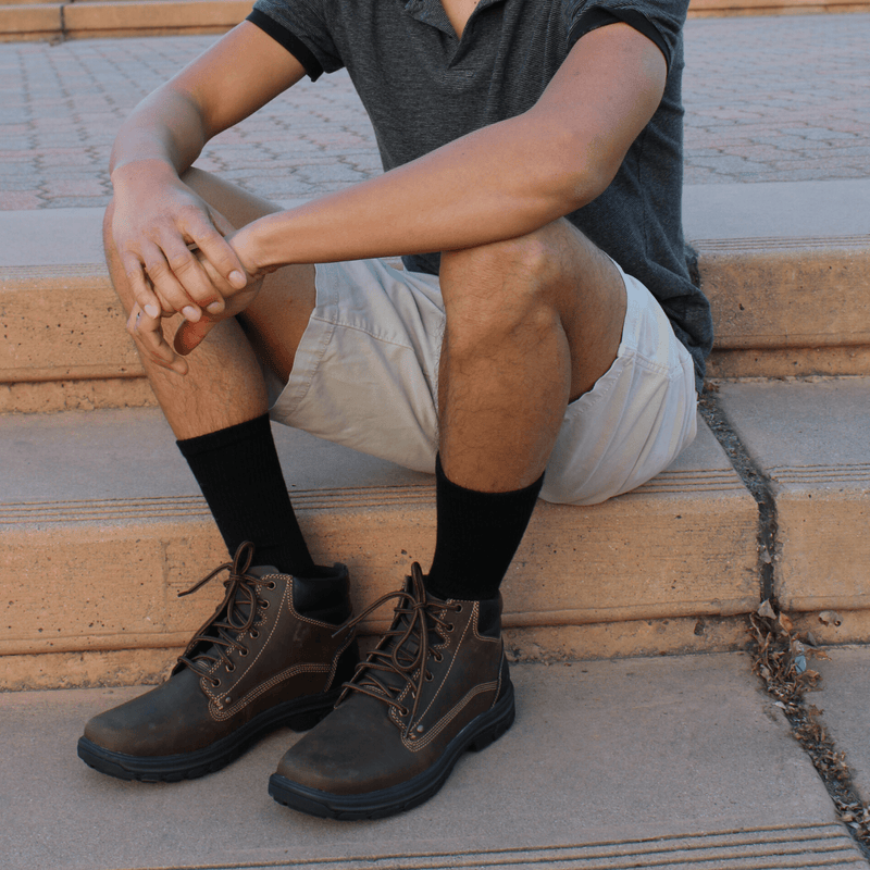 Load image into Gallery viewer, Men's Bamboo Rayon Crew Dress Socks
