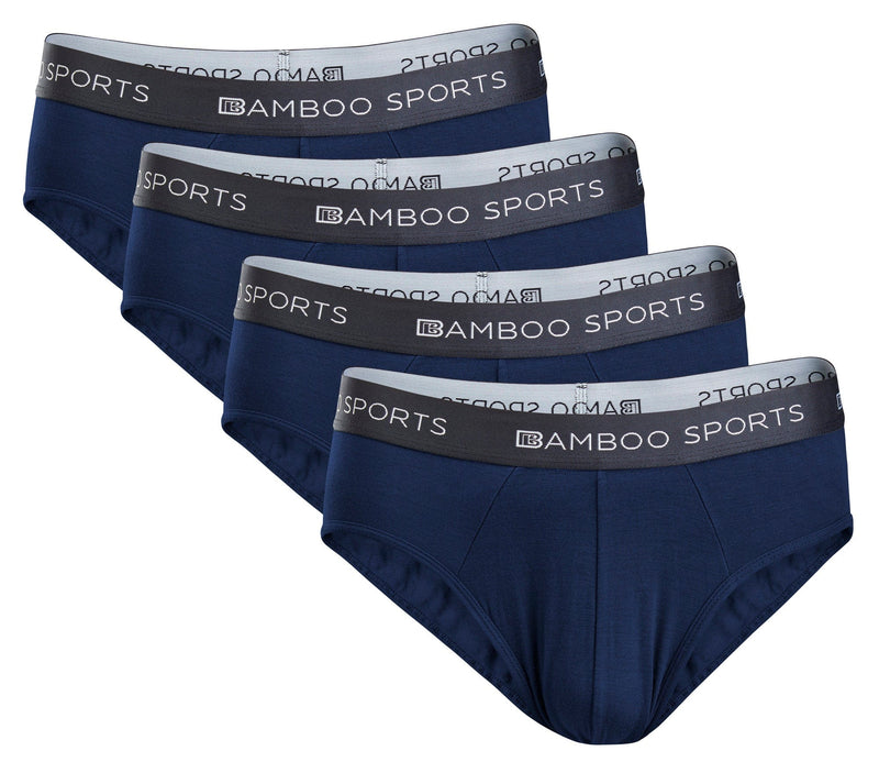 Load image into Gallery viewer, Men's Bamboo Rayon No Fly Briefs Available in all sizes &amp; 3 Colors, 4 Pack
