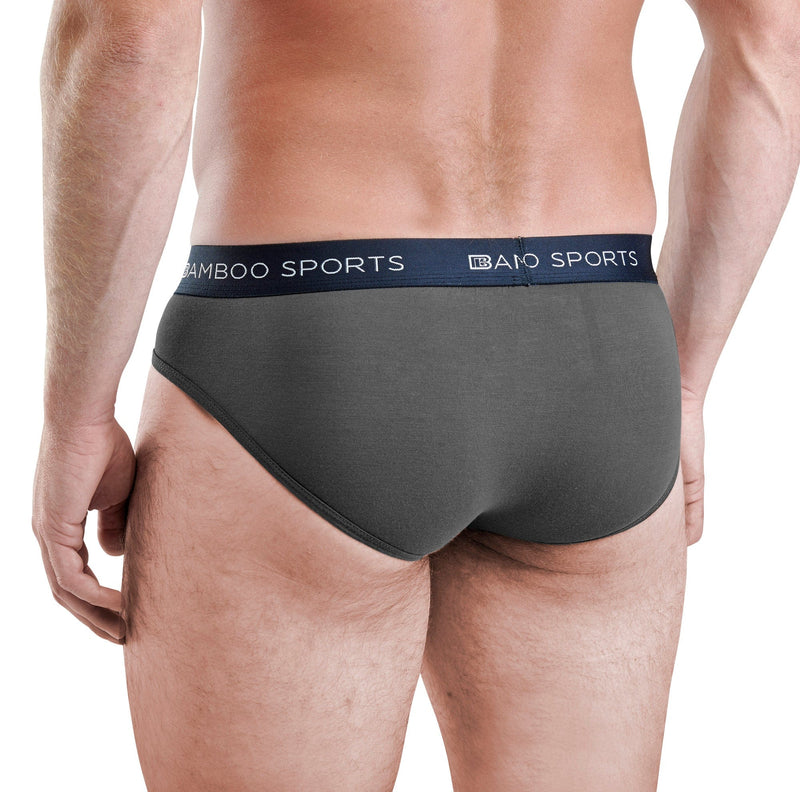 Load image into Gallery viewer, Men's Bamboo Rayon No Fly Briefs Available in all sizes &amp; 3 Colors, 4 Pack
