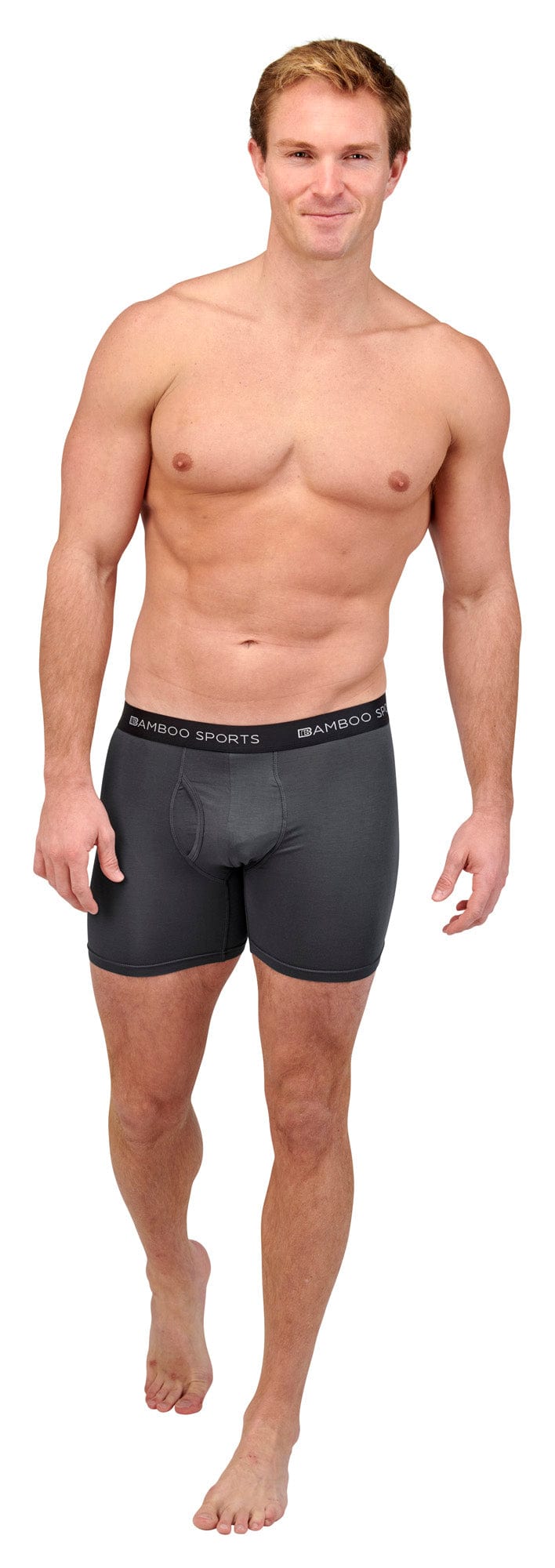 Load image into Gallery viewer, Men's 4" Inseam Bamboo Rayon Boxer Briefs - 4 Pack
