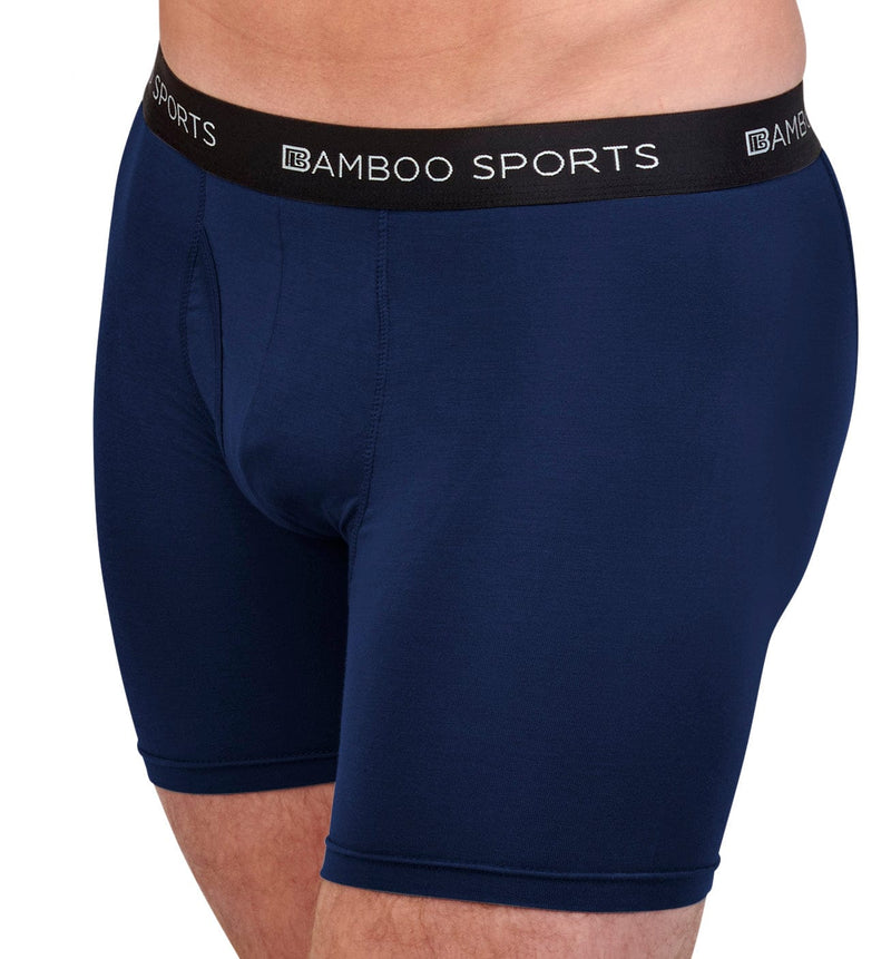 Load image into Gallery viewer, Men's 4" Inseam Bamboo Rayon Boxer Briefs - 4 Pack
