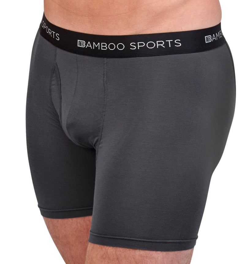 Load image into Gallery viewer, Men's 4" Inseam Bamboo Rayon Boxer Briefs - 4 Pack
