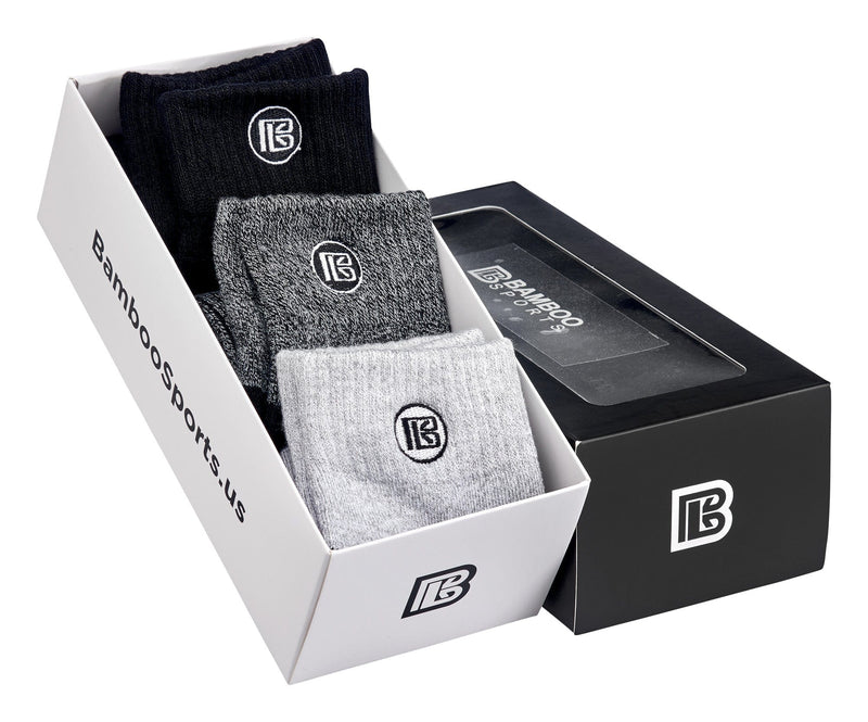 Load image into Gallery viewer, Premium Bamboo Rayon Crew Socks
