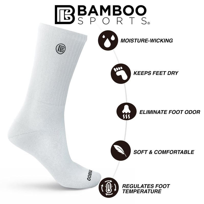 Load image into Gallery viewer, Premium Bamboo Rayon Crew Socks
