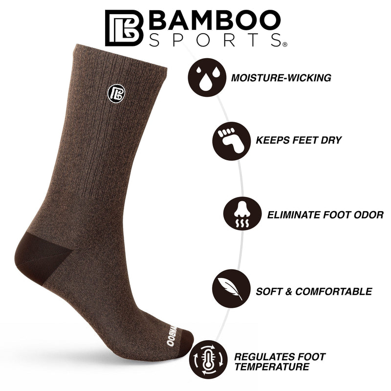Load image into Gallery viewer, Premium Bamboo Rayon Crew Socks
