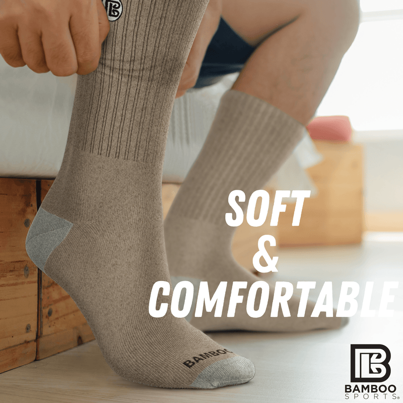 Load image into Gallery viewer, Premium Bamboo Rayon Crew Socks
