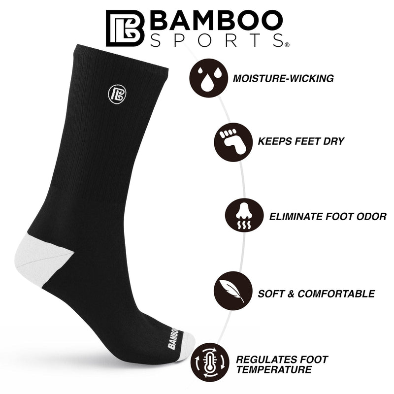 Load image into Gallery viewer, Premium Bamboo Rayon Crew Socks
