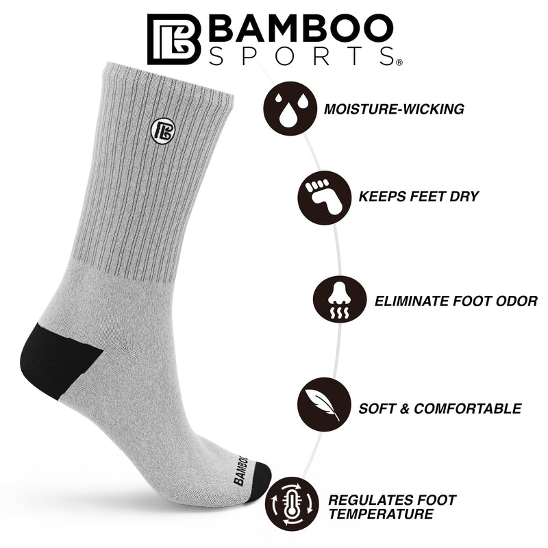 Load image into Gallery viewer, Premium Bamboo Rayon Crew Socks
