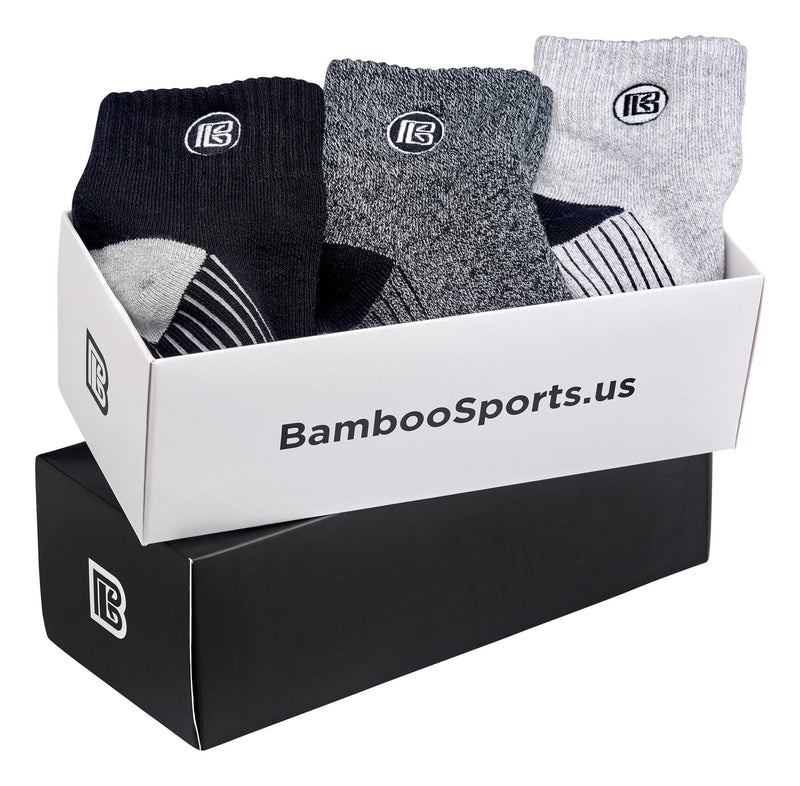 Load image into Gallery viewer, Premium Bamboo Rayon Quarter High Crew Socks
