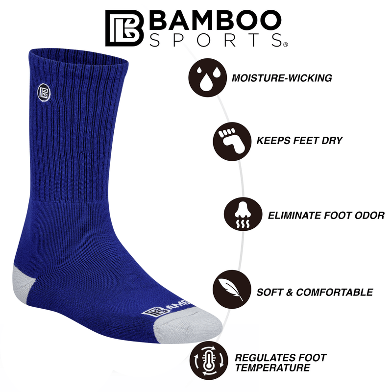 Load image into Gallery viewer, Premium Bamboo Rayon Crew Socks
