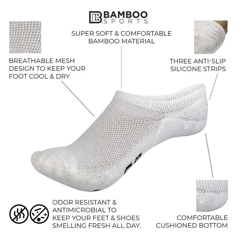 Load image into Gallery viewer, Bamboo Rayon Invisible No Show Socks
