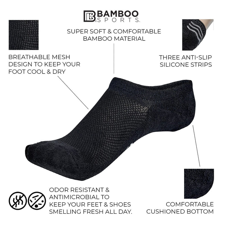 Load image into Gallery viewer, Bamboo Rayon Invisible No Show Socks
