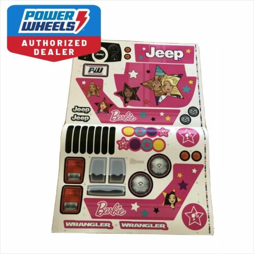 Load image into Gallery viewer, Barbie Jeep Wrangler Label Sticker Set for Power Wheels 3900-5870 FFR86
