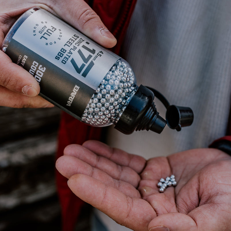 Load image into Gallery viewer, .177 cal/4.5mm Zinc Plated Steel BBs - 3,000 Count
