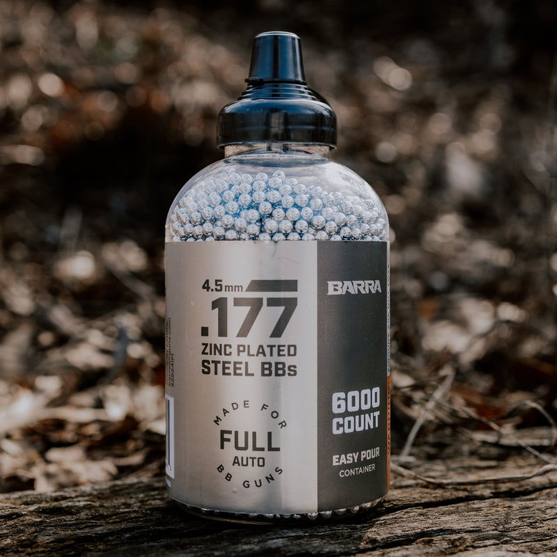 Load image into Gallery viewer, .177 cal/4.5mm Zinc Plated Steel BBs - 6,000 Count
